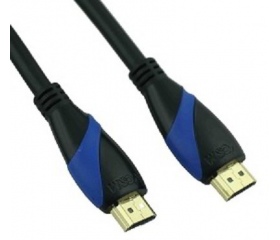 Vcom HDMI (Apa-Apa)  1.8m Fekete - Kék