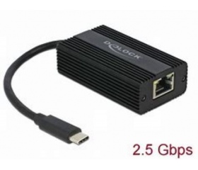 DELOCK USB Type-C adapter apa 2,5 Gigabit LAN