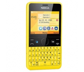 Nokia Asha 210 Dual SIM Sárga