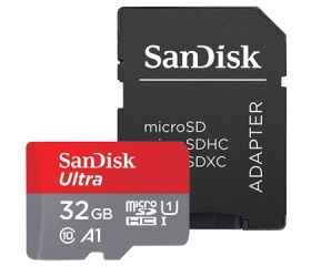 SanDisk Ultra microSDHC A1 98MB/s 32GB + adapter