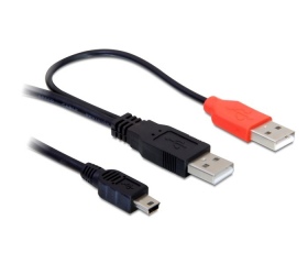 Delock 2x USB-A 2.0 male -> USB mini