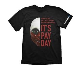 Payday 2 T-Shirt "Wolf Mask", XL