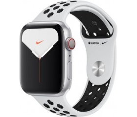 Apple Watch S5 Nike 44mm LTE ezü/feh Nike spo.szíj