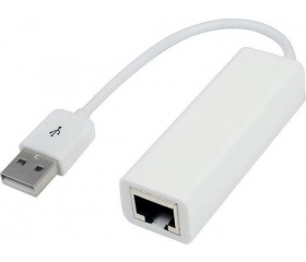 VCOM USB Fast Ethernet adapter fehér 15cm