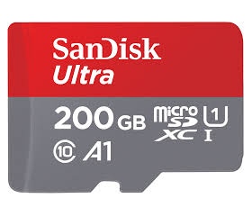 SanDisk Ultra MicroSDXC 200GB +adapter