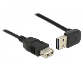 Delock EASY-USB 2.0 A ívelt fel/le apa > anya 0,5m