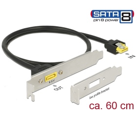 Delock SATA 6Gb/s alaplapi bővítő hátlapja
