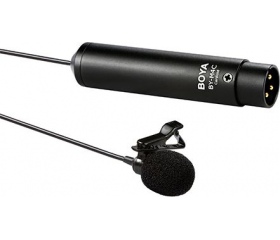 Boya BY-M4C kardiodid XLR csíptetős mikrofon