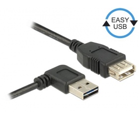 Delock EASY-USB 2.0 A ívelt bal-jobb apa > anya 5m