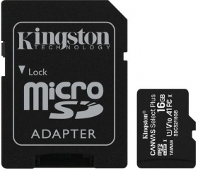 Kingston Canvas Select Plus microSDHC 16GB + ad.