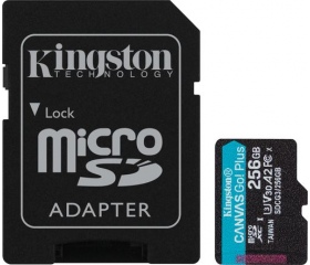 Kingston Canvas Go! Plus microSDXC 256GB + adapter