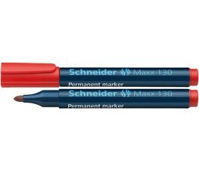 Schneider Alkoholos marker, 1-3 mm, kúpos, Piros
