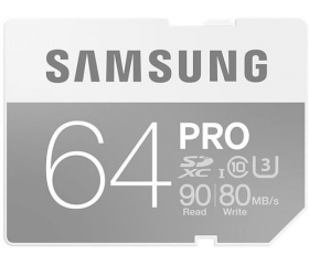 Samsung Pro SDXC UHS-I U3 90R/80W 64GB