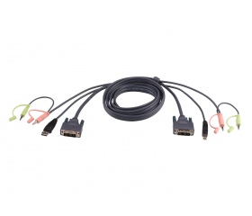 KVM Aten 2L-7D02U USB-DVI KVM kábel - 2m