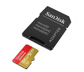 Sandisk Extreme Pro Micro SD UHS-I 64GB + adapter