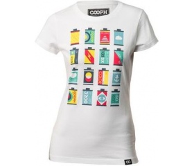Cooph női póló Canisters fehér XL