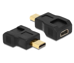 Delock Adapter HDMI micro D male > female port sav