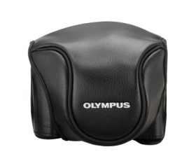 Olympus CSCH‑118 bőrtok (fekete)