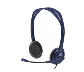Logitech Vezetékes Mikrofonos Headset Kék