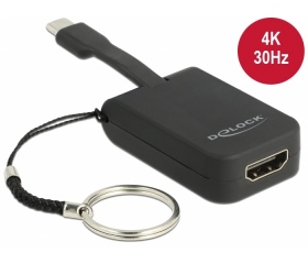 Delock USB Type-C adapter HDMI-hez kulcstartóval
