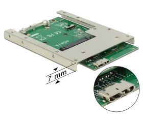 Delock Converter USB 3.0 > mSATA with 2.5” Frame (