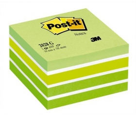 3M Postit Önatapadó jegyzettömb, aquarell zöld