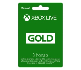 Microsoft Xbox Live Gold 3 Hónap
