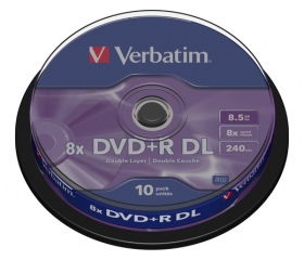 Verbatim DVD+R 8,5GB 8x DL henger 10db