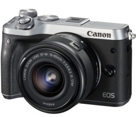 Canon EOS M6 + EF-M 15-45mm ezüst