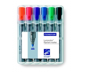 Staedtler Flipchart marker készlet, 2 mm, 6 szín