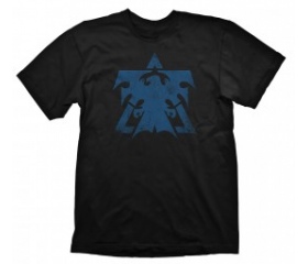 Starcraft 2 T-Shirt "Terran Logo Blue Vintage", M