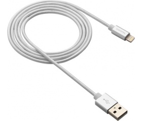 Canyon USB/Lightning MFI fonott 1m gyöngyfehér