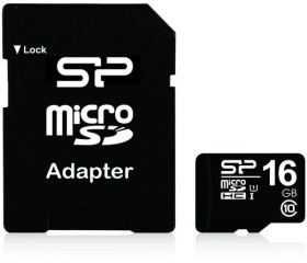 Silicon Power Micro SD 16GB + SD adapter CL10