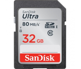 Sandisk Ultra SDHC UHS-I 80MB/s 32GB 