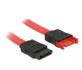 Delock SATA hosszabbító kábel 50cm piros