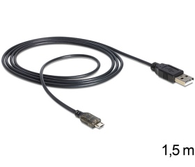 Delock USB apa - micro USB-B apa adat- és tápkábel