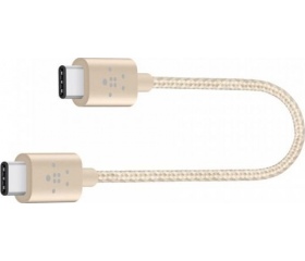 Belkin MIXIT↑ fém USB-C/USB-C 15cm arany
