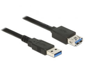 Delock USB 3.0 hosszabbító 1m fekete