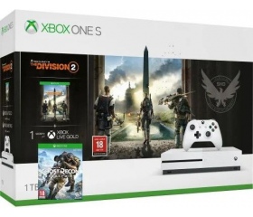 MS Xbox One S + TC's Division 2 + Ghost Recon Bre.