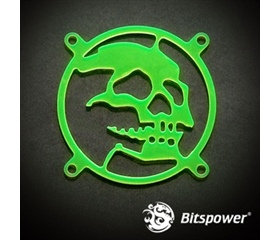 Bitspower 80mm ventilátorrács koponya UV zöld