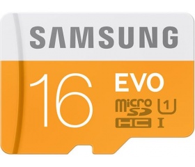 Samsung EVO microSD UHS-I CL10 16GB + USB adapter