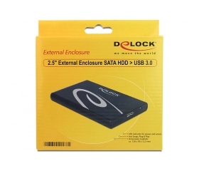 Delock 2.5” External Enclosure SATA HDD > USB 3.0