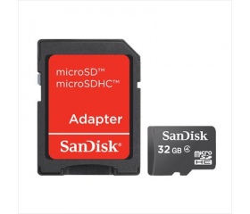 SanDisk MicroSD 32GB + adapter