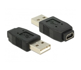Delock Adapter USB 2.0 A male > mini USB B 5 pin f