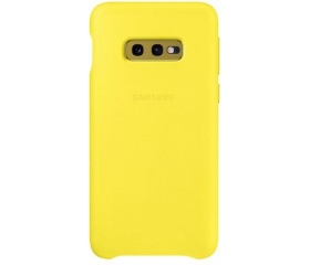 Samsung Galaxy S10e bőrtok sárga