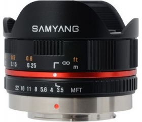 Samyang 7.5mm f/3.5 IF MC Aspheric m4/3 fekete