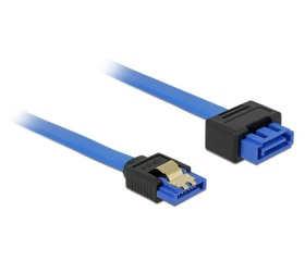 Delock SATA reteszes hosszabbító kábel 10cm kék