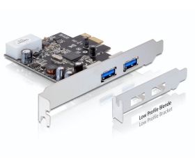 Delock PCI Express Kártya > 2 x Külső USB 3.0