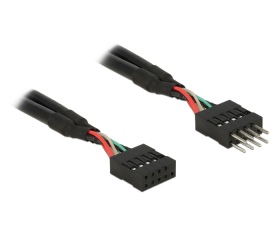 Delock USB 2.0 10 pin male / female 50cm