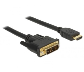 Delock DVI-D 18+1 Single Link > HDMI 0,5m